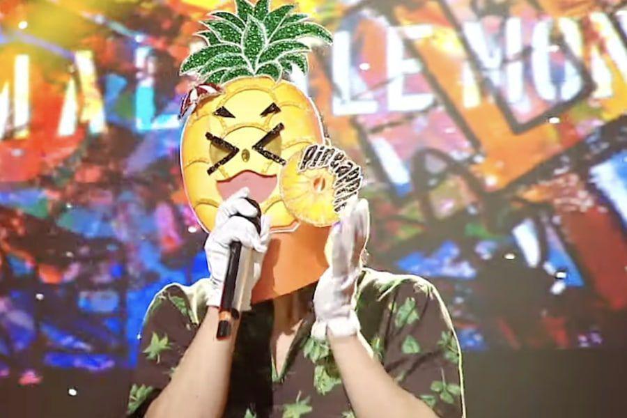 Айдолы рэперы. King of Mask Singer участники. The masked Singer Pineapple. The King of Mask Singer.