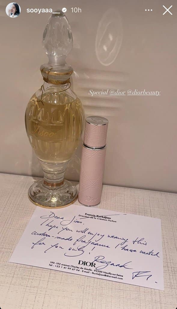 Джису из BLACKPINK получила оригинальный подарок от Dior, созданный специально для нее