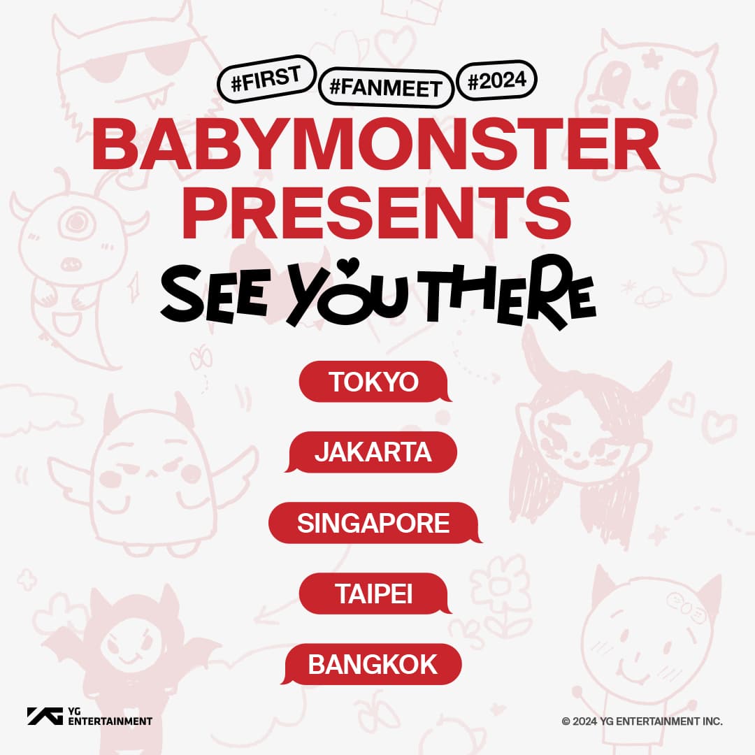 BABYMONSTER раскрыли остановки предстоящего фанмитинг-тура