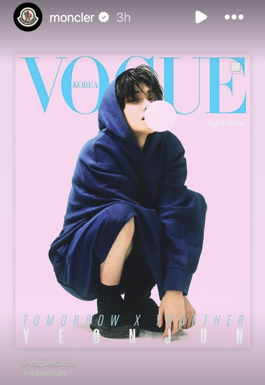 Ёнджун из TXT стал амбассадором бренда Moncler + фотосессия для Vogue Korea