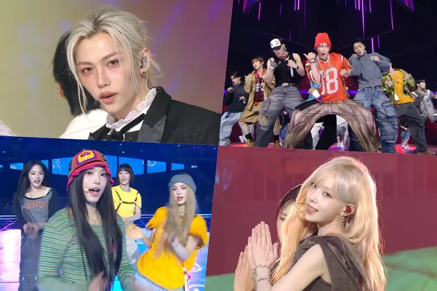 Выступления Stray Kids, ATEEZ, aespa, NewJeans, ITZY, TREASURE и других на «K-WAVE Concert Inkigayo»