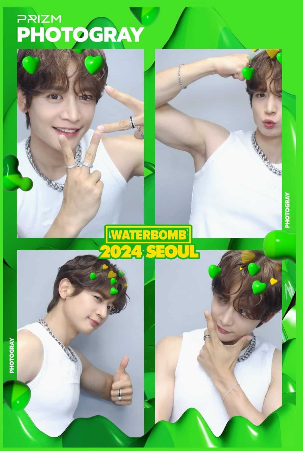 Минхо из SHINee снял майку на выступлении для фестиваля Waterbomb