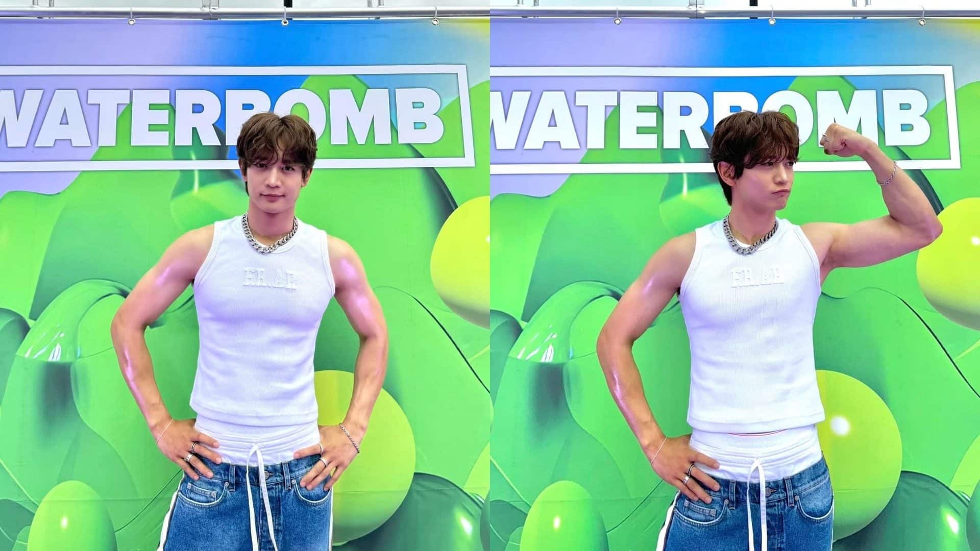 Минхо из SHINee снял майку на выступлении для фестиваля Waterbomb