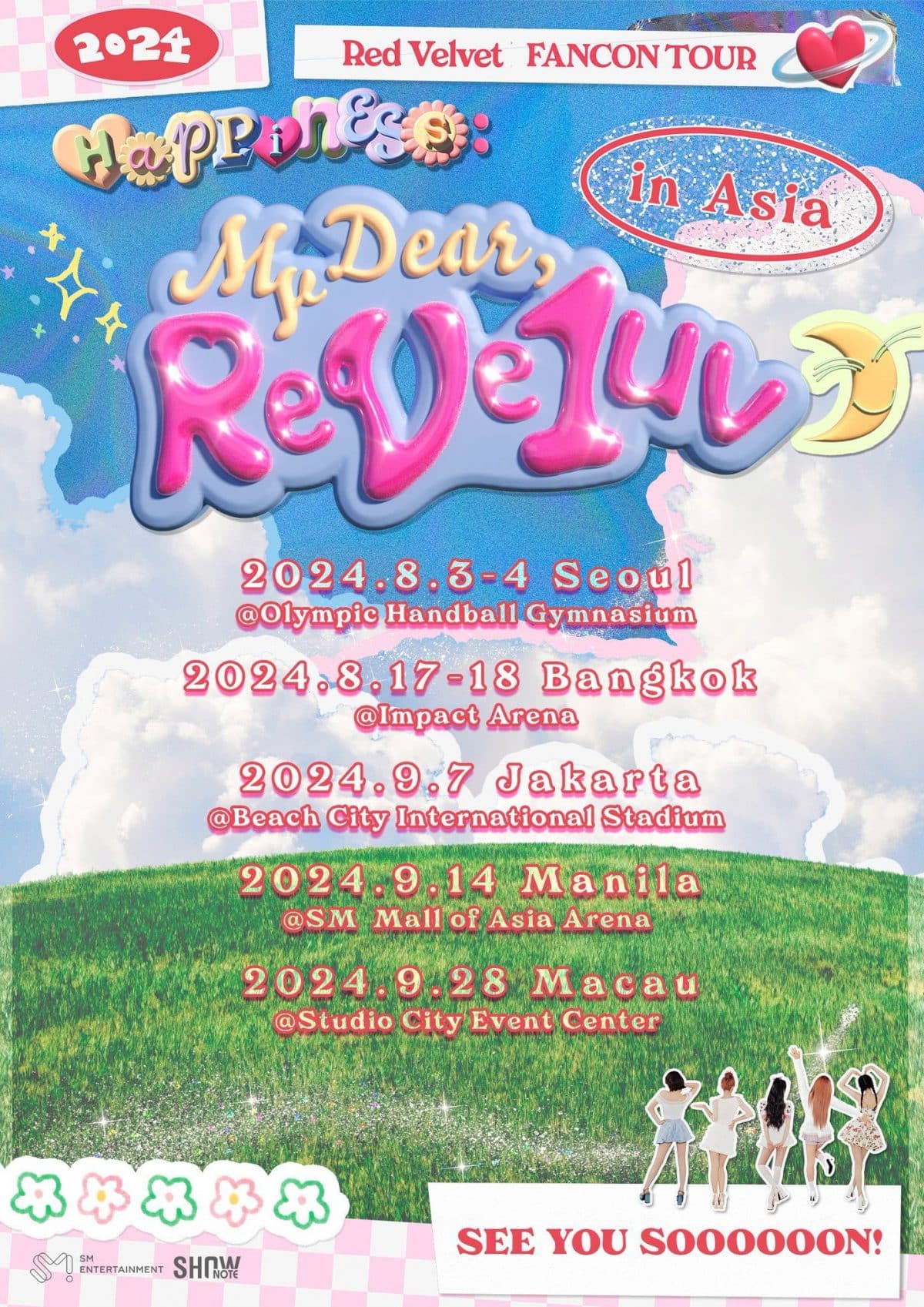 Red Velvet выступят в Маниле с программой 'HAPPINESS: My Dear, ReVe1uv' в сентябре