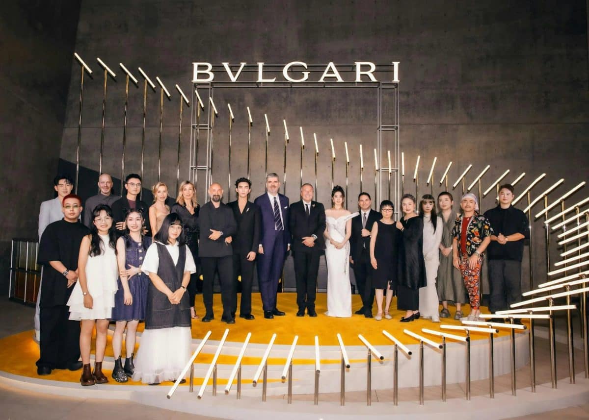 Лю И Фэй и У Лэй на открытии выставки Bvlgari "Serpenti Infinite Tales" в Пекине