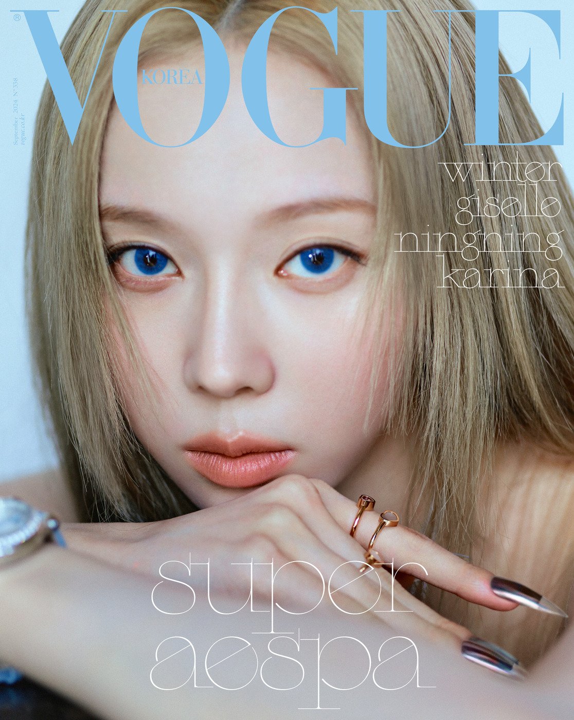 Неотразимые aespa на обложках сентябрьского номера Vogue Korea