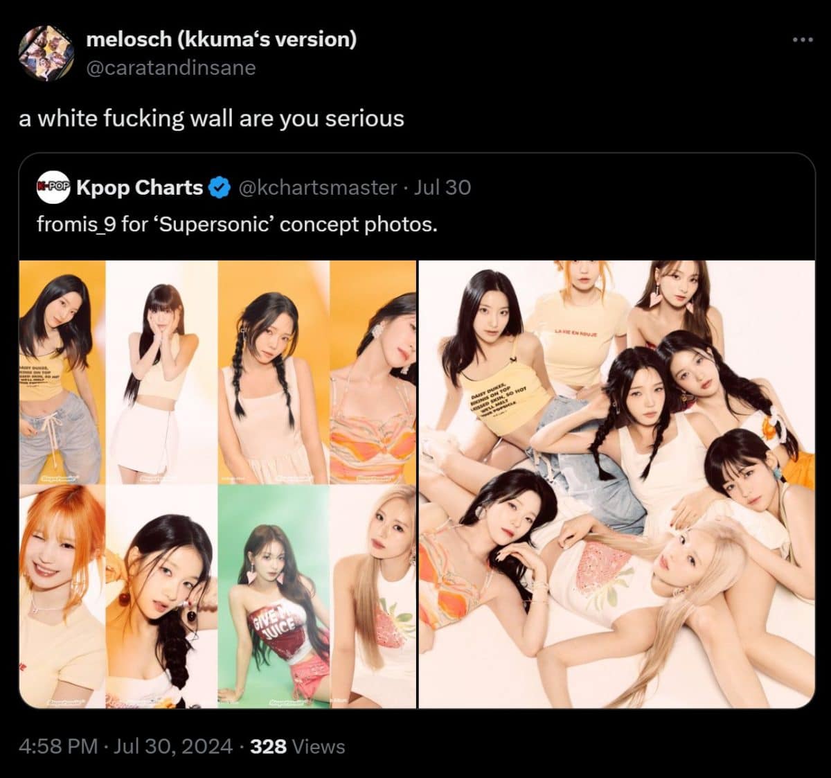 PLEDIS Entertainment под огнем критики за предоставление концепт фотографий fromis_9