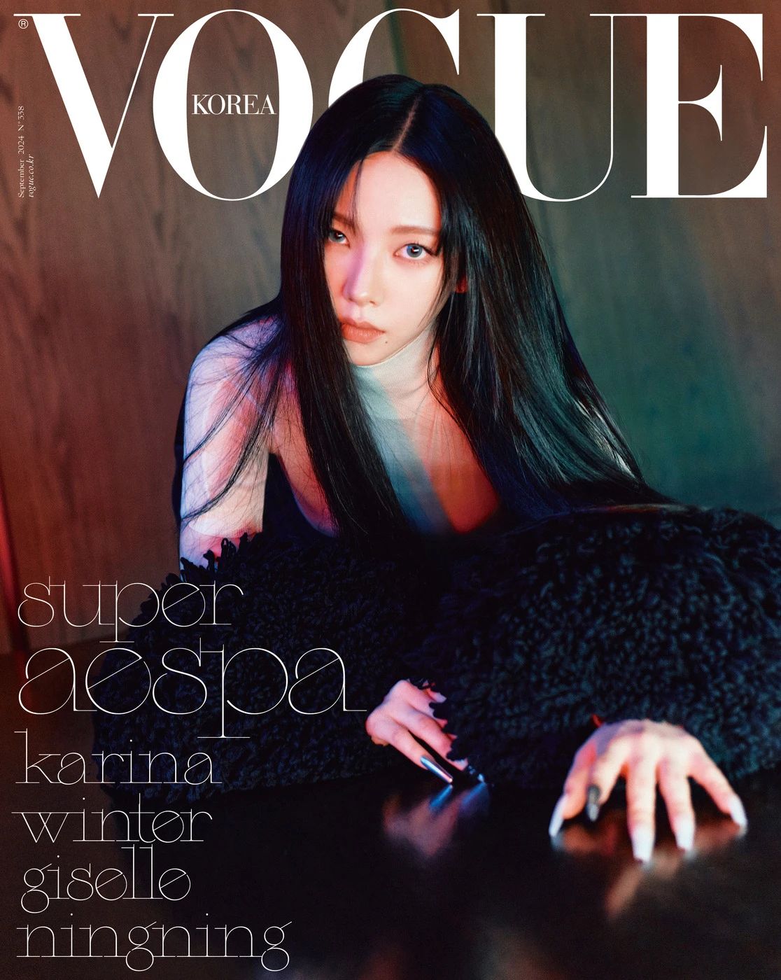 Неотразимые aespa на обложках сентябрьского номера Vogue Korea