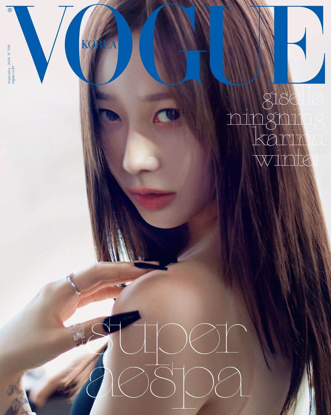 Неотразимые aespa на обложках сентябрьского номера Vogue Korea