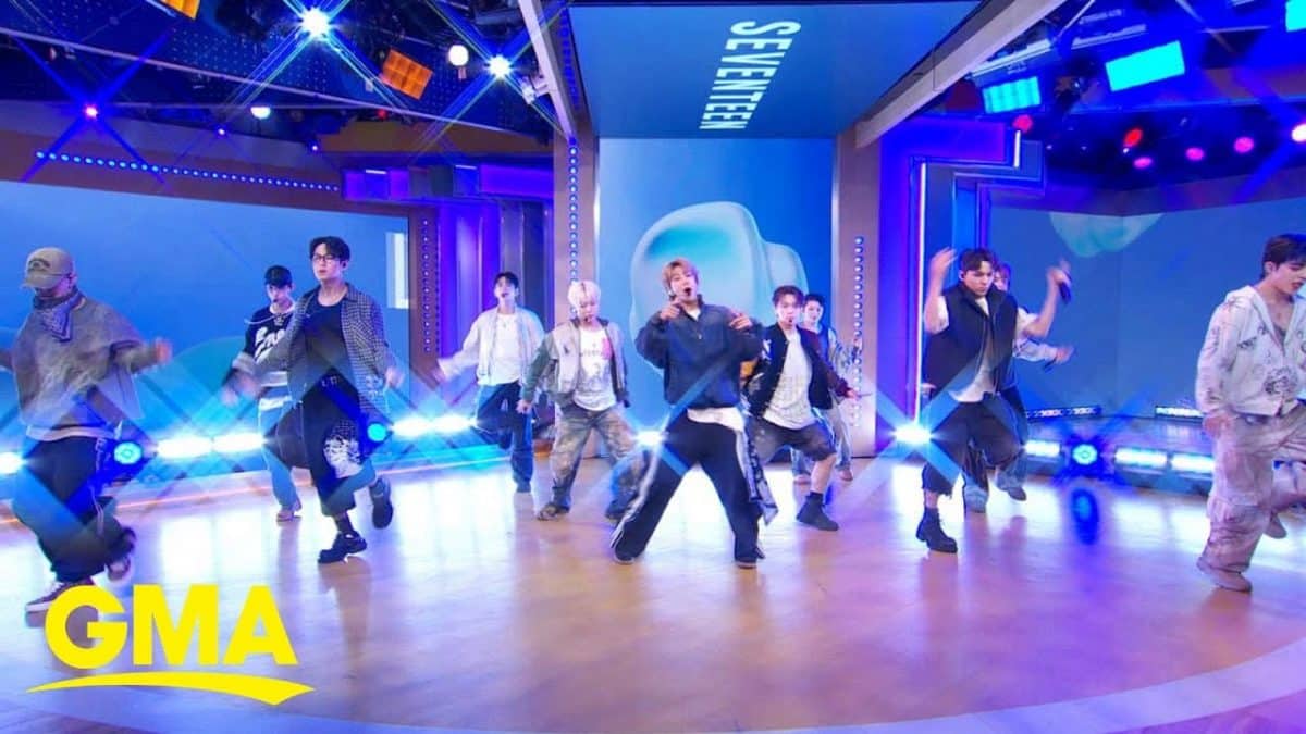 Выступление SEVENTEEN на американском шоу «Good Morning America» с новой песней